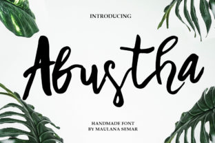 Abustha: A Script Font for Modern Web Design