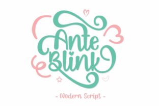 Ante Blink: A Script Font for Polished Branding