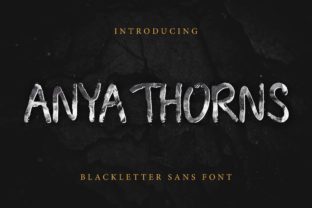 Anya Thorns: A Brushed Script Font for Branding