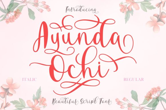 Ayunda Ochi: A Script Font for Editorial Design