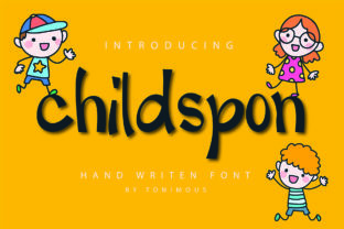 Childspon Font: Whimsical Script for Makers