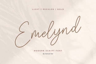 Emelynd: A Handwritten Font for Elegant Brands
