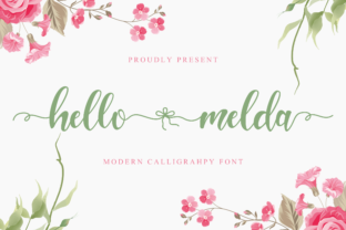 Hello Melda: A Romantic Handwritten Font for Crafters