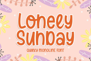 Lonely Sunday Font: A Whimsical Script for Editorial Design