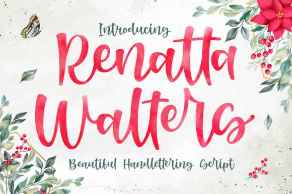 Renatta Walters: A Sweet Script Font for Romantic Branding