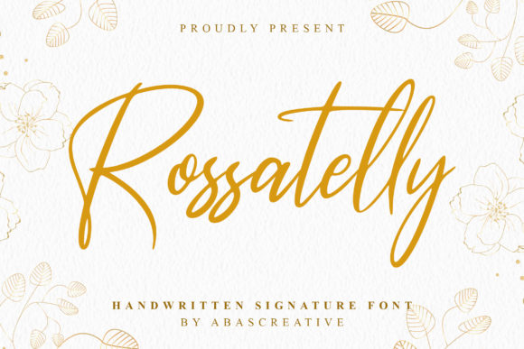 Rossatelly: The Perfect Handwritten Font for Crafters