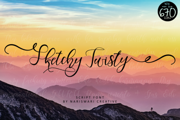 Sketchy Twisty: A Script Font for Editorial Design