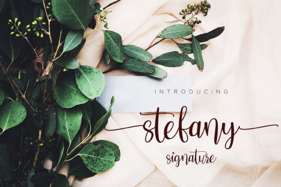 Stefany: A Handwritten Font for Crafters